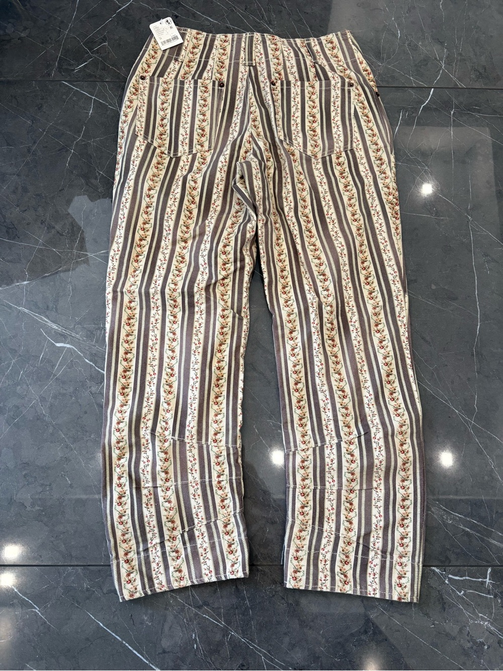 Women's  Free People "We the Free" Supersonic Slim Utility Crop Pants Floral NWT